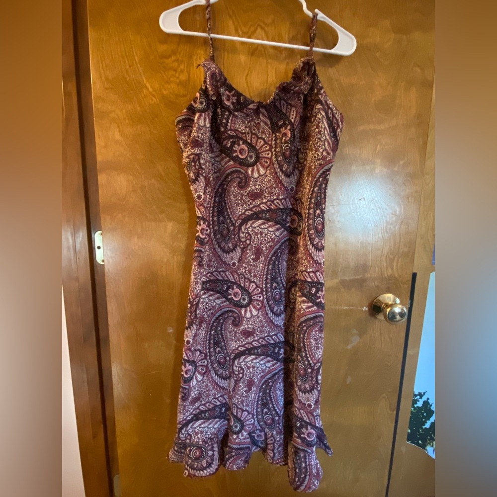 Paisley Print Sleeveless Dress